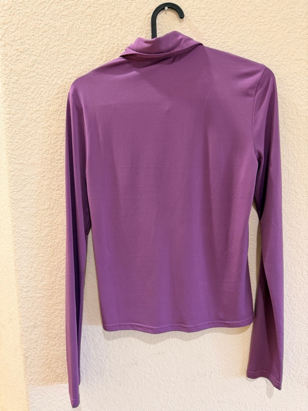 Stradivarius Purple Button-Up Long Sleeve - Picture 2 of 3